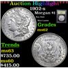Image 1 : ***Auction Highlight*** 1902-s Morgan Dollar $1 Graded Select Unc By USCG (fc)