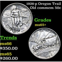 1926-p Oregon Trail Old Commem Half Dollar 50c Grades GEM+ Unc