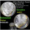 Image 1 : 1881-s Rainbow Toned Morgan Dollar $1 Grades Choice+ Unc