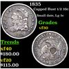 Image 1 : 1835 Capped Bust Half Dime 1/2 10c Grades vf++