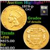 Image 1 : ***Auction Highlight*** 1878-p G$3 3 Graded vf details By USCG (fc)