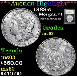 ***Auction Highlight*** 1888-s Morgan Dollar $1 Graded Select Unc By USCG (fc)