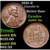 Image 1 : 1931-d Lincoln Cent 1c Grades Select+ Unc BN