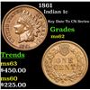 Image 1 : 1861 Indian Cent 1c Grades Select Unc