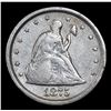Image 2 : 1875-s Seated Liberty Quarter 25c Grades f+