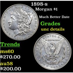1898-s Morgan Dollar $1 Grades Unc Details