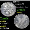 Image 1 : 1887-s Morgan Dollar $1 Grades Select Unc