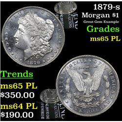 1879-s Morgan Dollar $1 Grades GEM Unc PL