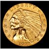 Image 2 : ***Auction Highlight*** 1927-p Gold Indian Quarter Eagle $2 1/2 Graded Select Unc By USCG (fc)