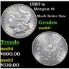 Image 1 : 1887-s Morgan Dollar $1 Grades Select+ Unc