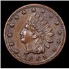 Image 2 : 1863 Indian Civil War Token 1c Grades Select Unc BN