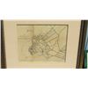 Image 2 : Antique Framed Map of Honolulu & Certificate of Authenticity, Circa 1893 (Approx. 27x25)