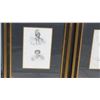 Image 2 : Qty 2 Framed & Matted Drawings of Ancient Hawaiian Warriors & Figures 16" x 19.5"