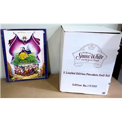 Walt Disney 'Snow White & the 7 Dwarfs' Porcelain Figurine Set, Ltd Ed  123/2500, Approx. 16" Tall