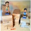 Image 1 : Qty 6 Bank of Hawaii Bobble Head Collectible Figures in Box - 2 Types