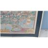 Image 3 : Framed Honolulu Cartoon Map 1984, Celebrating 25 Years of Statehood 37" x 28"