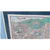 Image 8 : Framed Honolulu Cartoon Map 1984, Celebrating 25 Years of Statehood 37" x 28"