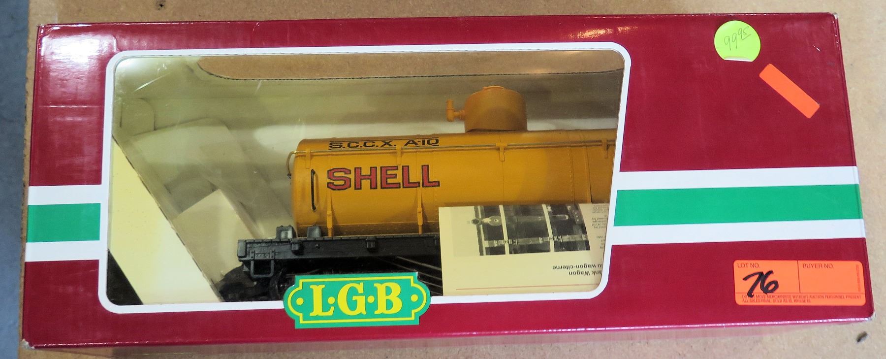 Shell Oil Train Car 4080-Y in Box by L.G.B. Lehmann-Gross Bahn Big Train