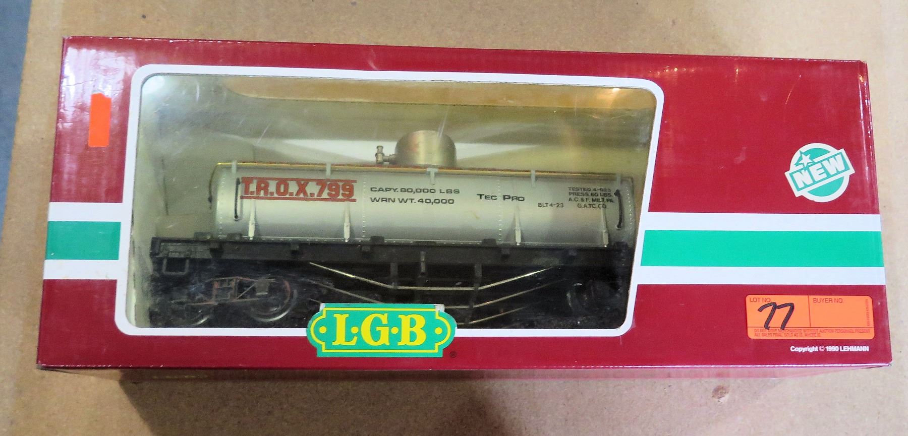 Shell Oil Train Car 4280 in Box by L.G.B. Lehmann-Gross Bahn Big Train ...