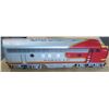 Image 1 : Silver & Red Locomotive Electric Train Car, Santa Fe Railroad