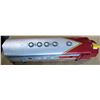 Image 2 : Silver & Red Locomotive Electric Train Car, Santa Fe Railroad