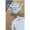 Image 2 : Teapot, Creamer & Sugar Bowl, Saucers, Plates, etc - Sango (Made In Japan)