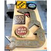 Image 1 : Man Cave  Décor - Arrows, Man Cave Sign, Man Cave Beer Cap Clock, etc