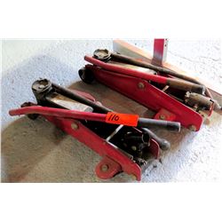 Qty 2 Low Profile Heavy Duty Floor Jacks