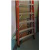 Image 3 : Red Werner 12' Extension Ladder, Max Reach 16'