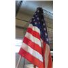 Image 3 : Qty 2 American USA Flags on Poles