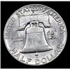 Image 3 : 1949-d Franklin Half Dollar 50c Grades Choice AU/BU Slider FBL