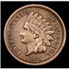Image 2 : 1860 Indian Cent 1c Grades vf++