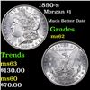 Image 1 : 1890-s Morgan Dollar $1 Grades Select Unc