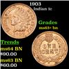 Image 1 : 1903 Indian Cent 1c Grades Select+ Unc BN