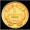Image 3 : ***Auction Highlight*** 1889 Gold Dollar $1 Graded Choice Unc By USCG (fc)
