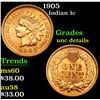 Image 1 : 1905 Indian Cent 1c Grades Unc details