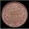 Image 2 : 1866 Two Cent Piece 2c Grades AU Details