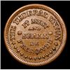 Image 2 : 1863 Army & Navy Civil War Token 1c Grades Select AU