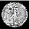 Image 2 : 1943-p Walking Liberty Half Dollar 50c Grades Choice AU/BU Slider