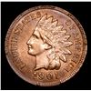 Image 2 : 1901 Indian Cent 1c Grades Choice AU/BU Slider