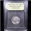 Image 4 : ***Auction Highlight*** 1965-p Mint Error Washington Quarter 25c Graded Select+ Unc By USCG (fc)