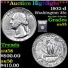 Image 1 : ***Auction Highlight*** 1932-d Washington Quarter 25c Graded Choice AU By USCG (fc)