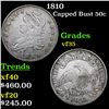 Image 1 : 1810 Capped Bust Half Dollar 50c Grades vf++