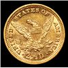 Image 3 : ***Auction Highlight*** 1887-p Gold Liberty Quarter Eagle $2 1/2 Graded Select Unc PL By USCG (fc)