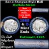 Image 1 : Buffalo Nickel Shotgun Roll in Old Bank Style 'Bell Telephone' Wrapper 1923 & d Mint Ends