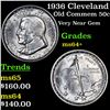 Image 1 : 1936 Cleveland Old Commem Half Dollar 50c Grades Choice+ Unc