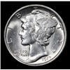 Image 2 : 1917-p Mercury Dime 10c Grades Choice Unc+ FSB