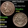 Image 1 : 1863 Indian Civil War Token 1c Grades xf