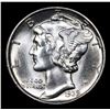 Image 2 : 1939-p Mercury Dime 10c Grades GEM+ Unc