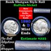 Image 1 : Buffalo Nickel Shotgun Roll in Old Bank Style 'Bell Telephone' Wrapper 1920 & d Mint Ends